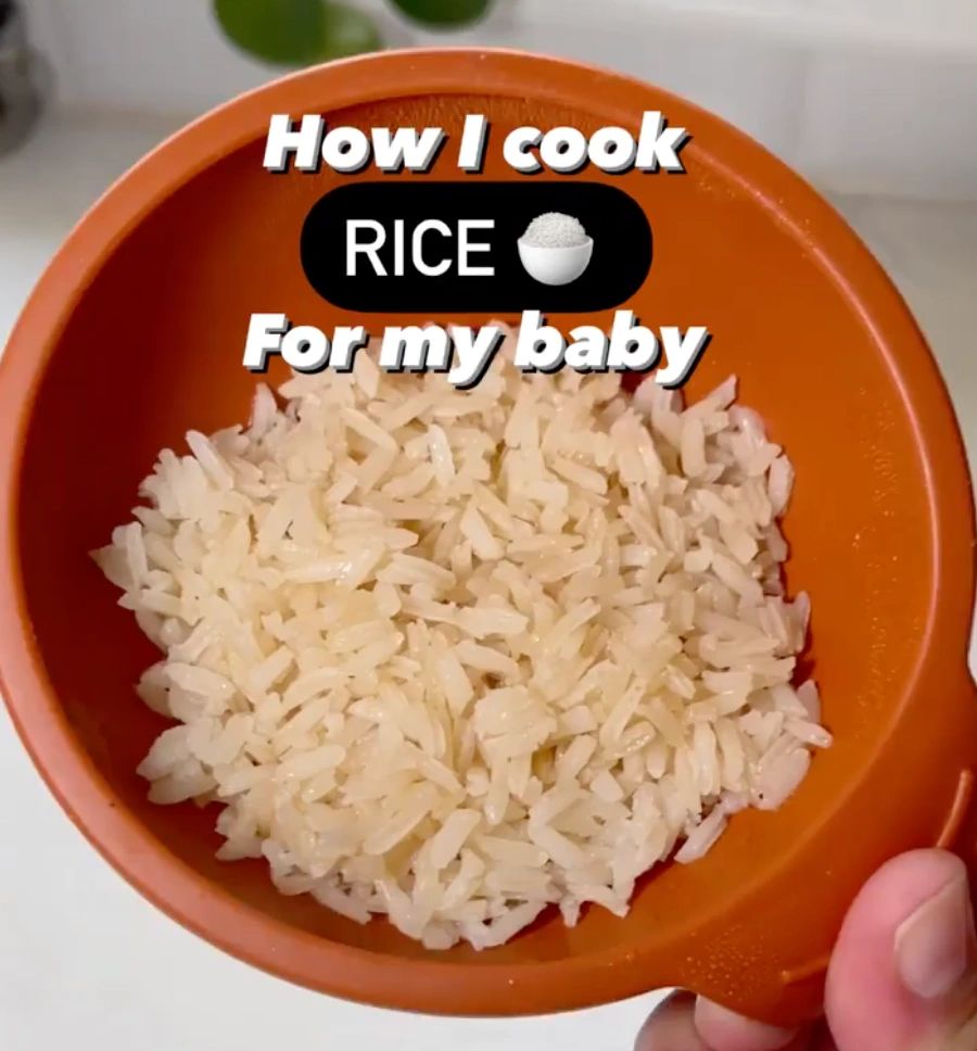 Rice 6 month sales old baby